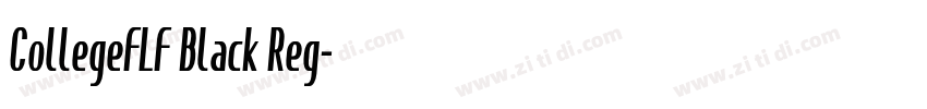 CollegeFLF Black Reg字体转换 CollegeFLF Black Reg字体转换
